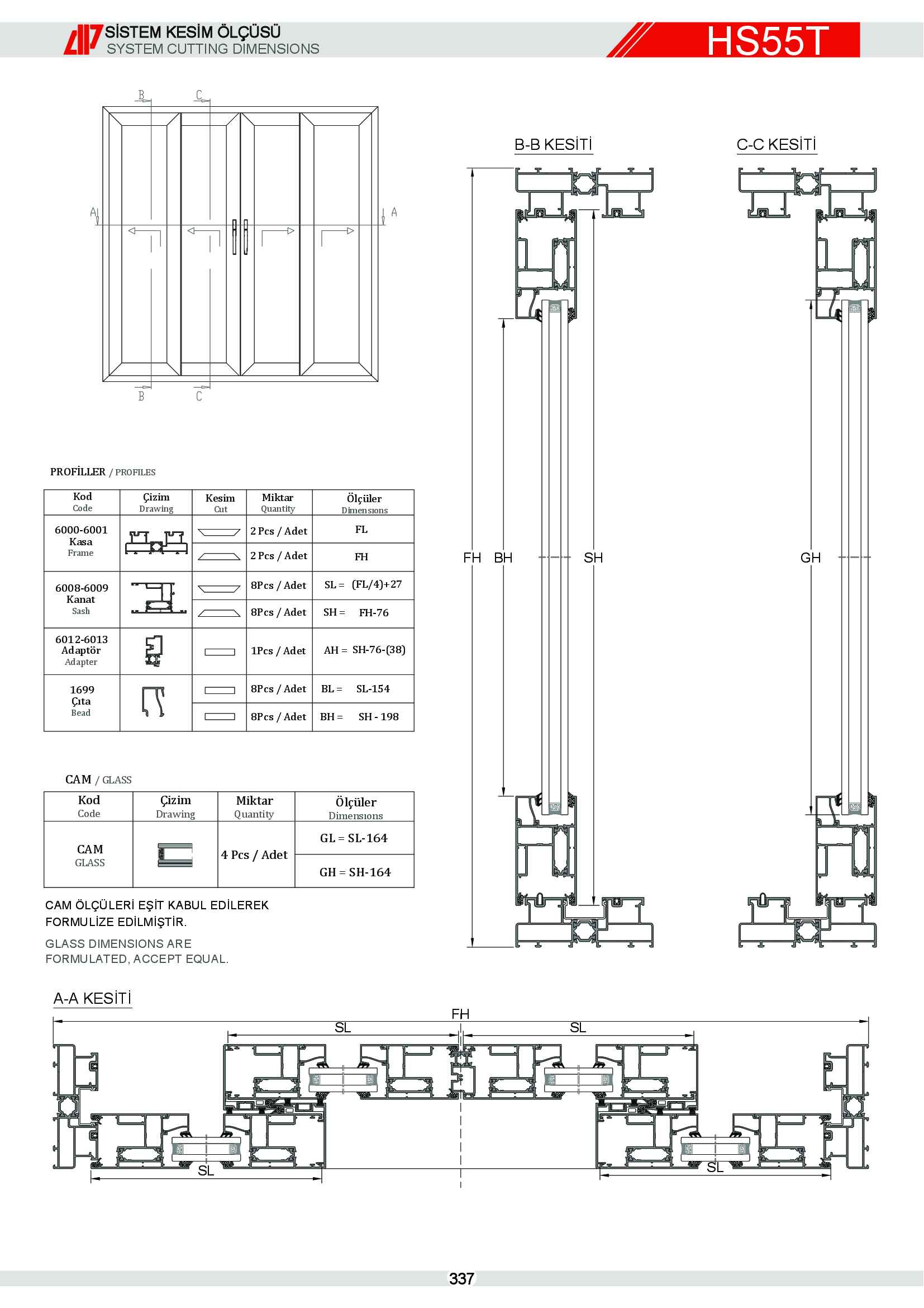 HEBESCHİEBE SÜRME ALÜMİNYUM 44